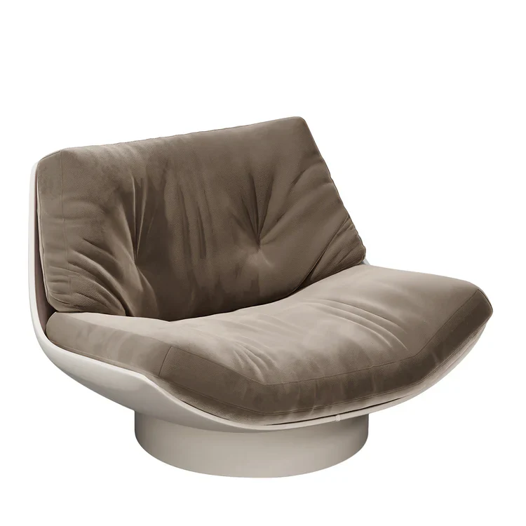 SECOLO | LALEA NABUK LOUNGE CHAIR | $ 9,430 - Image 1