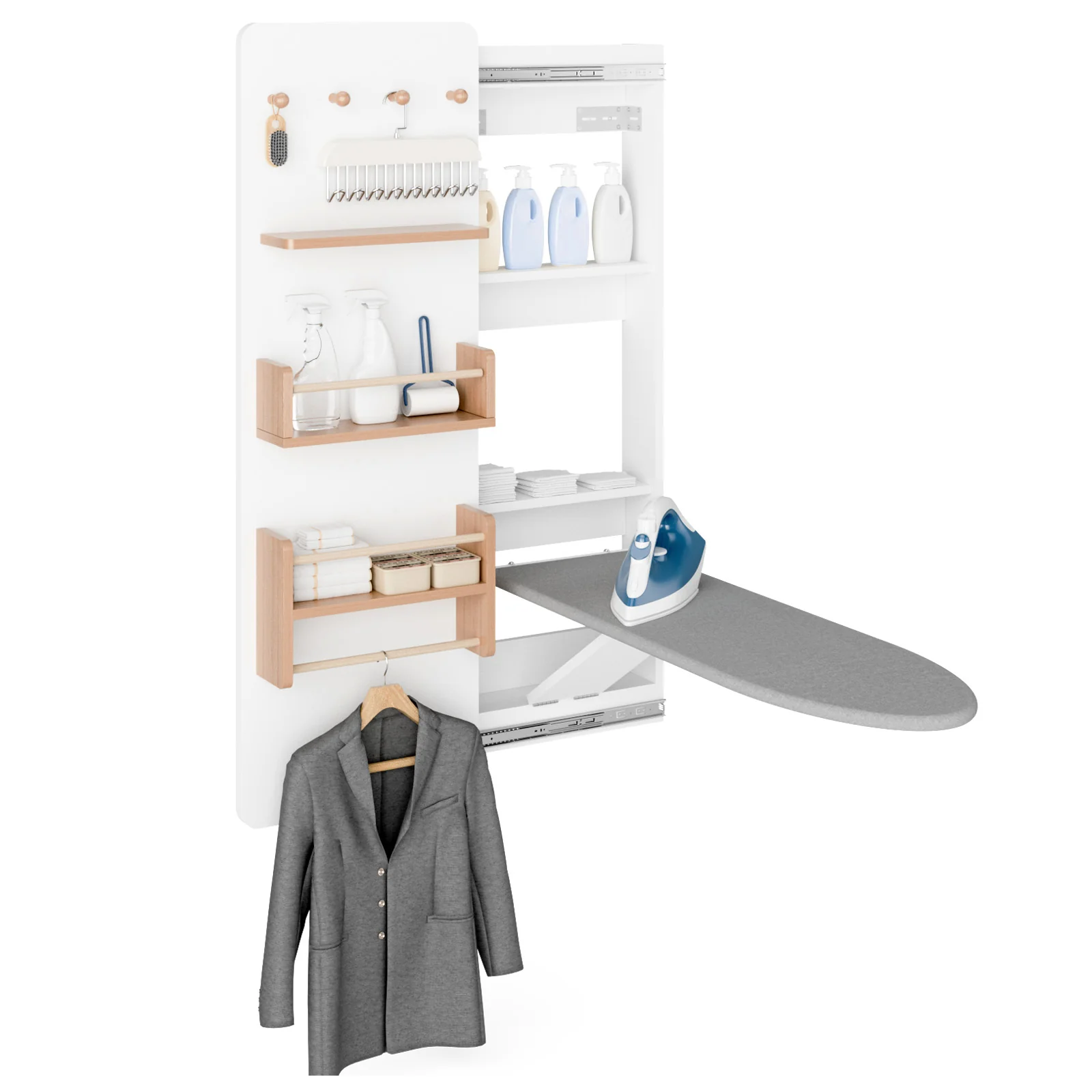 Advwin Wall Mounted Ironing Board Cabinet - Image 1