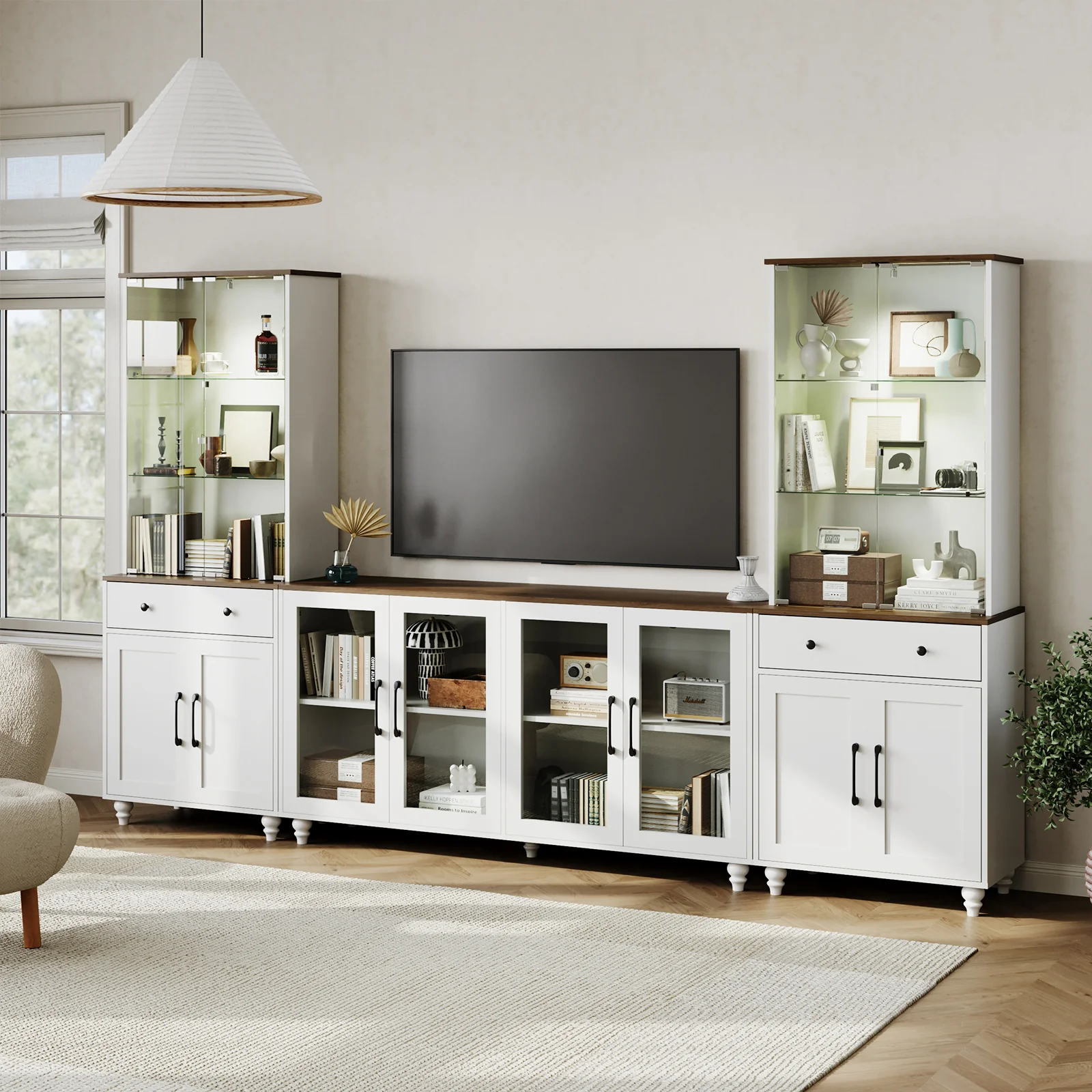 Advwin 3-Piece Entertainment Center for TVs