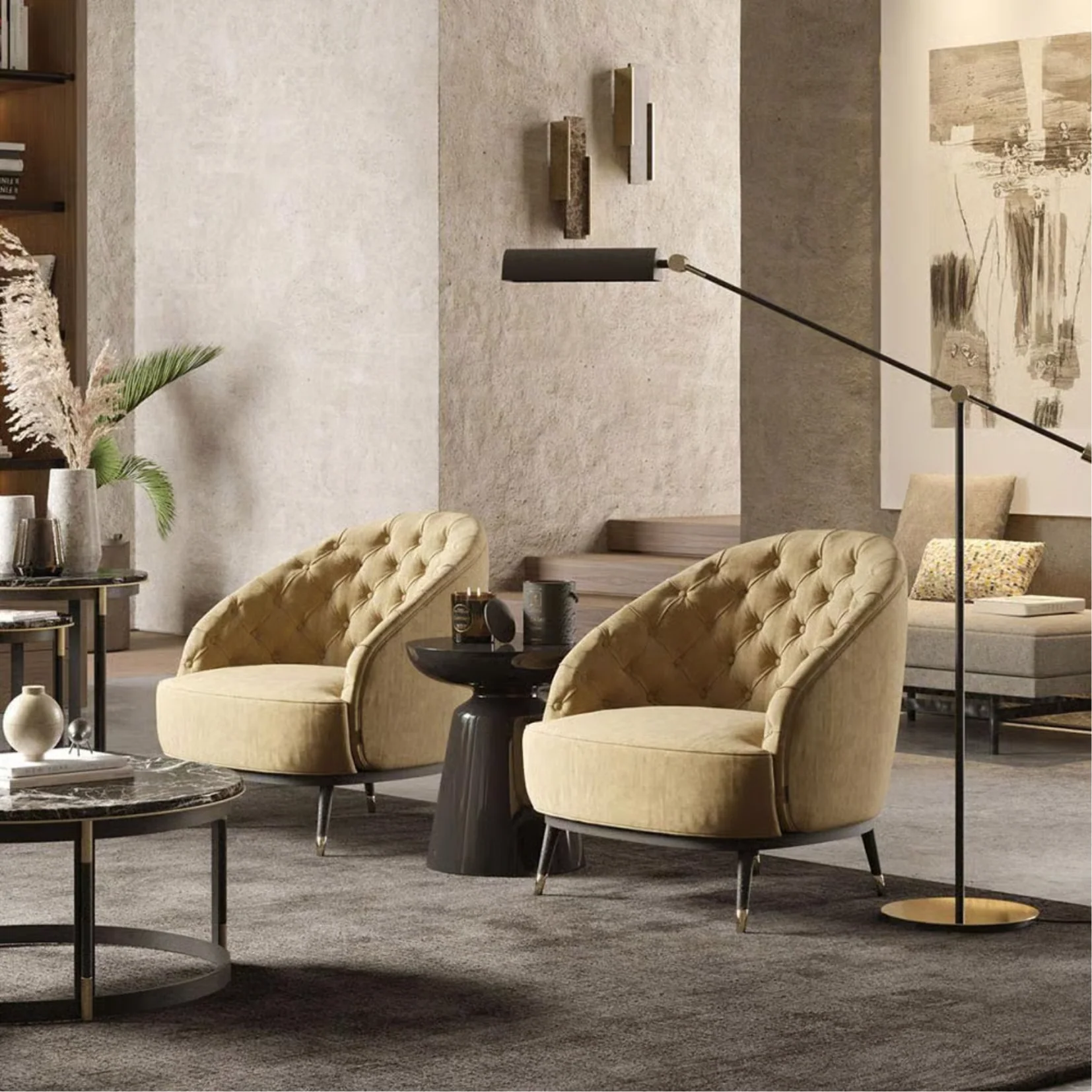 LASKASAS | HECTOR WITH BUTTONS ARMCHAIR | $8,050.00 - $10,775.00 - Image 2
