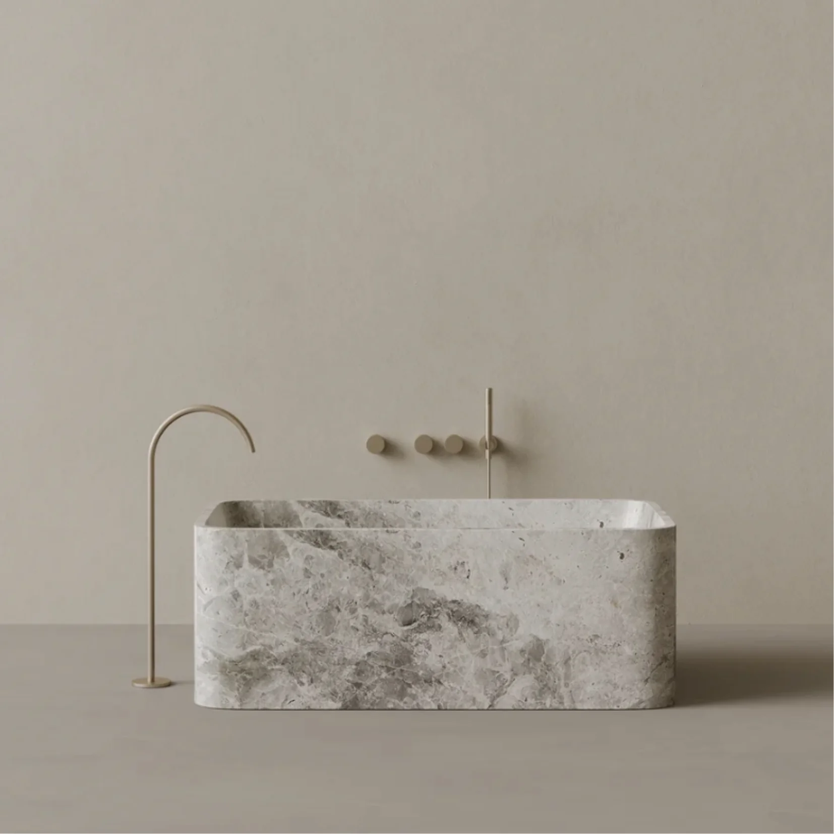 ELEMENTO BATH | 61″ x 33″ RECTANGULAR STONE BATHTUB | ,425.00 – ,496.00
