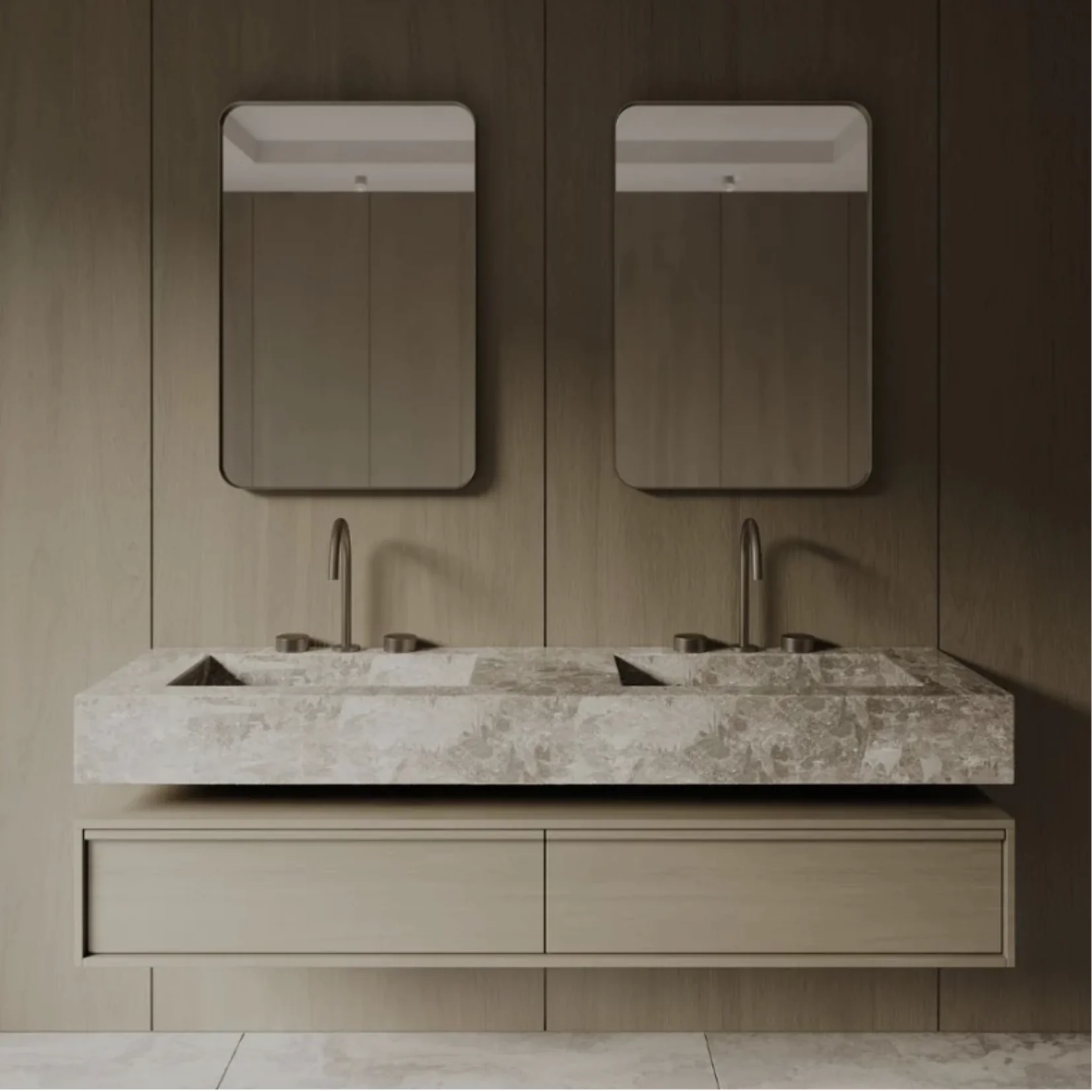ELEMENTO BATH | 24" x 36" RECTANGULAR METAL FRAME MIRROR | $279.00 - Image 1