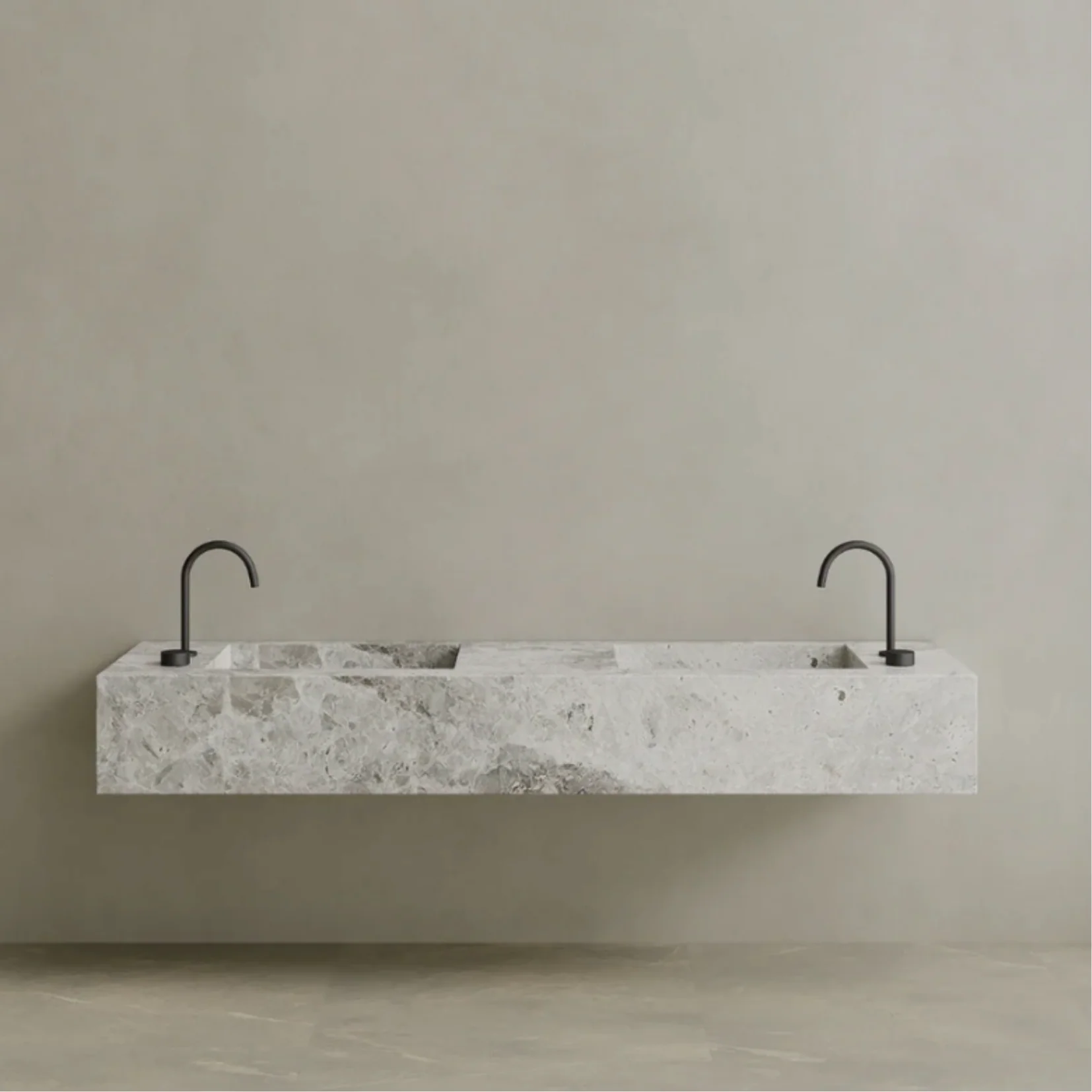 ELEMENTO BATH | DOUBLE SINK FLOATING MARBLE VANITY | ,408.00 – ,560.00