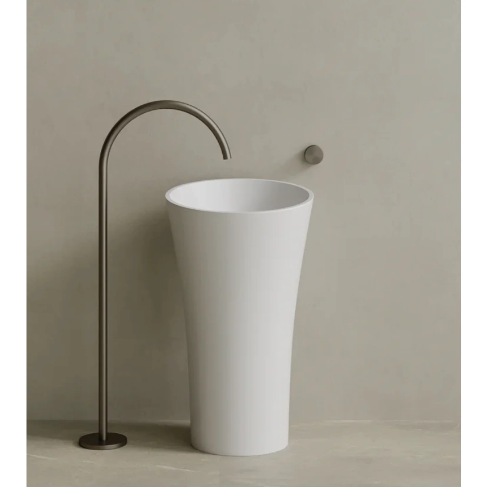 ELEMENTO BATH | 20″ x 36″ / 21″ x 36″ SOLID SURFACE PEDESTAL SINK | ,435.90 – ,551.40