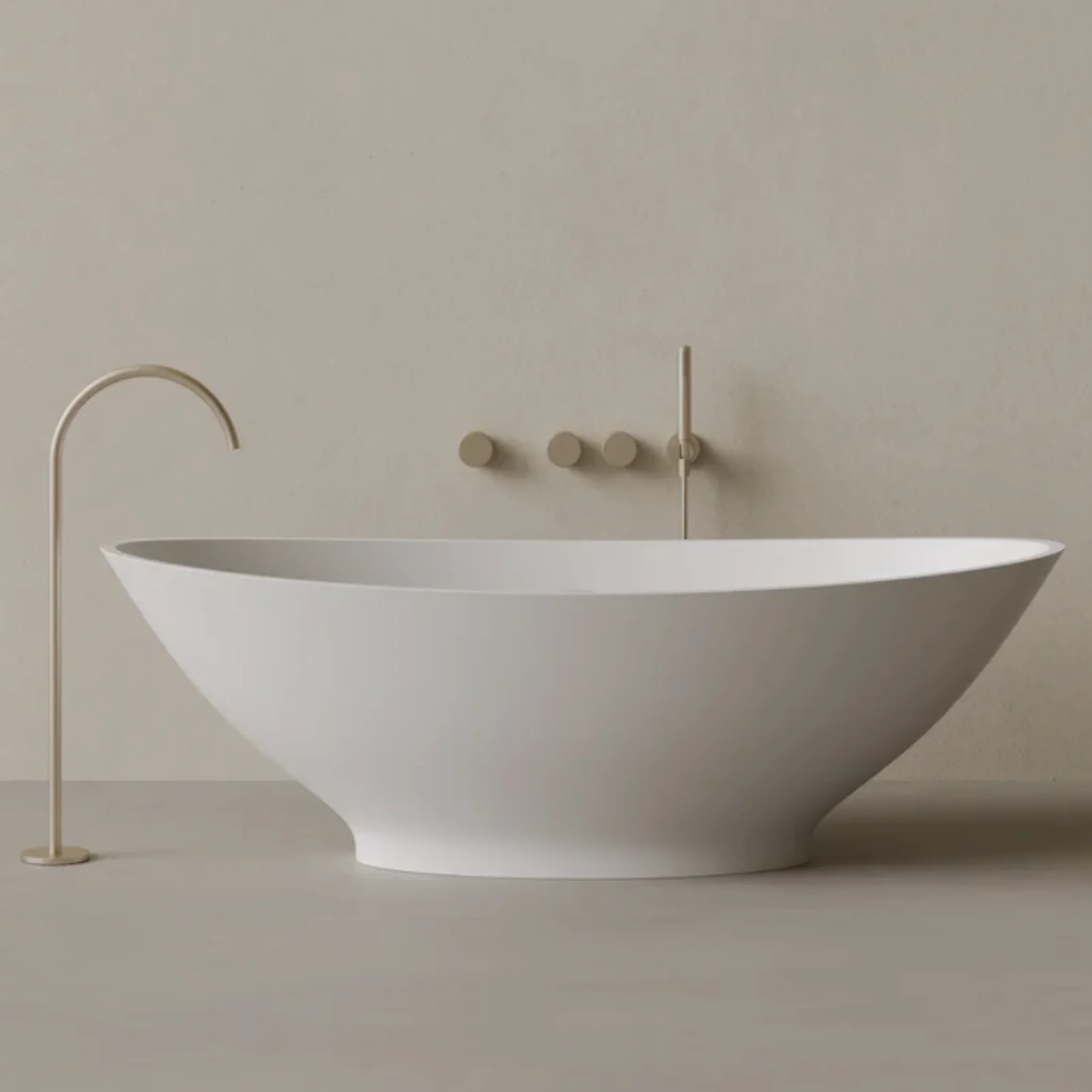 ELEMENTO BATH | 73″ x 33″ OVAL SOLID SURFACE STONE RESIN BATHTUB | ,747.45 – ,051.84