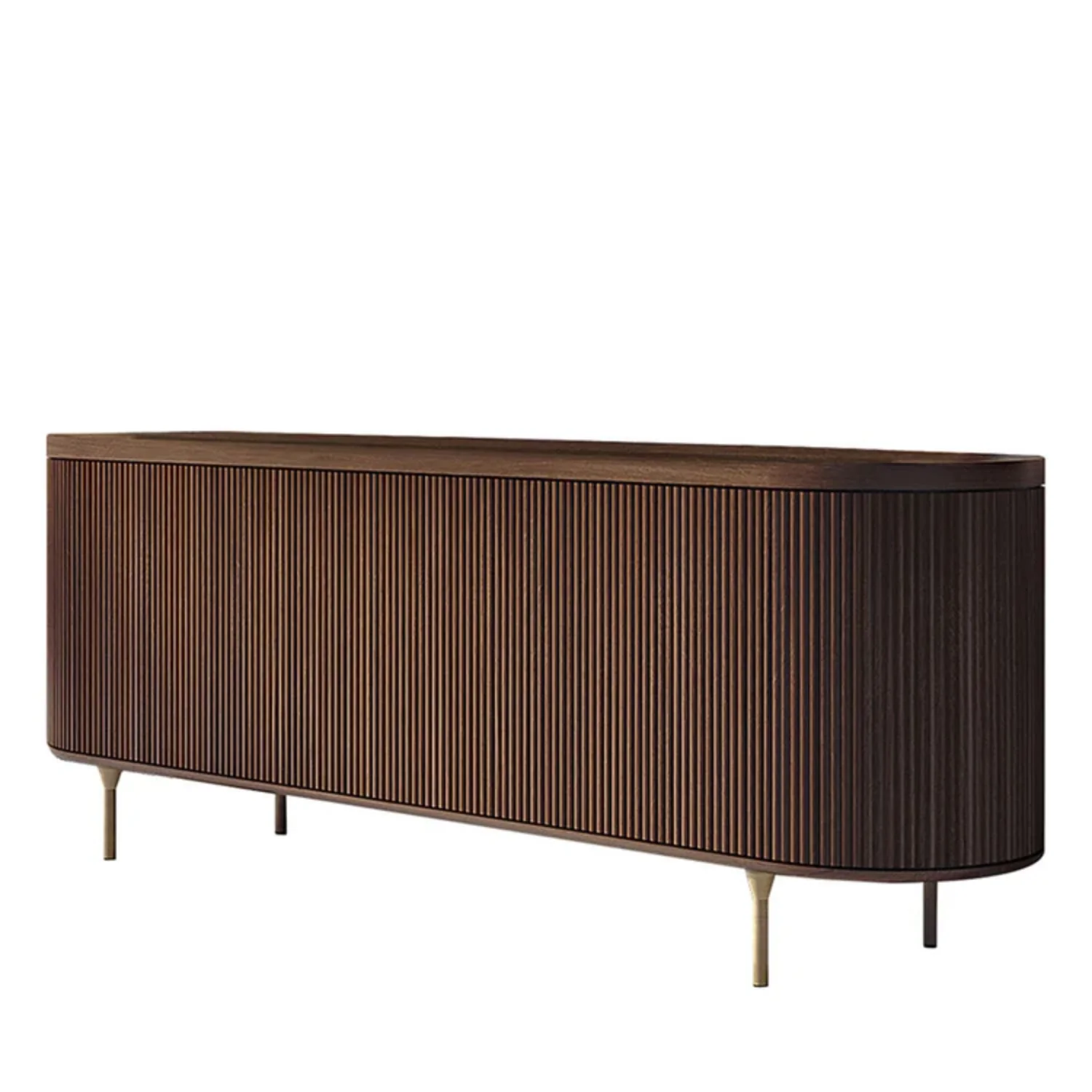 BAMAX | 3-DOOR CHANNELED WALNUT SIDEBOARD | $14,940.00 - Image 1