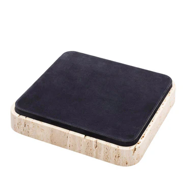 GIOBAGNARA | GIZA LEATHER & MARBLE SQUARE BOX #2 | $855.00 - Image 1