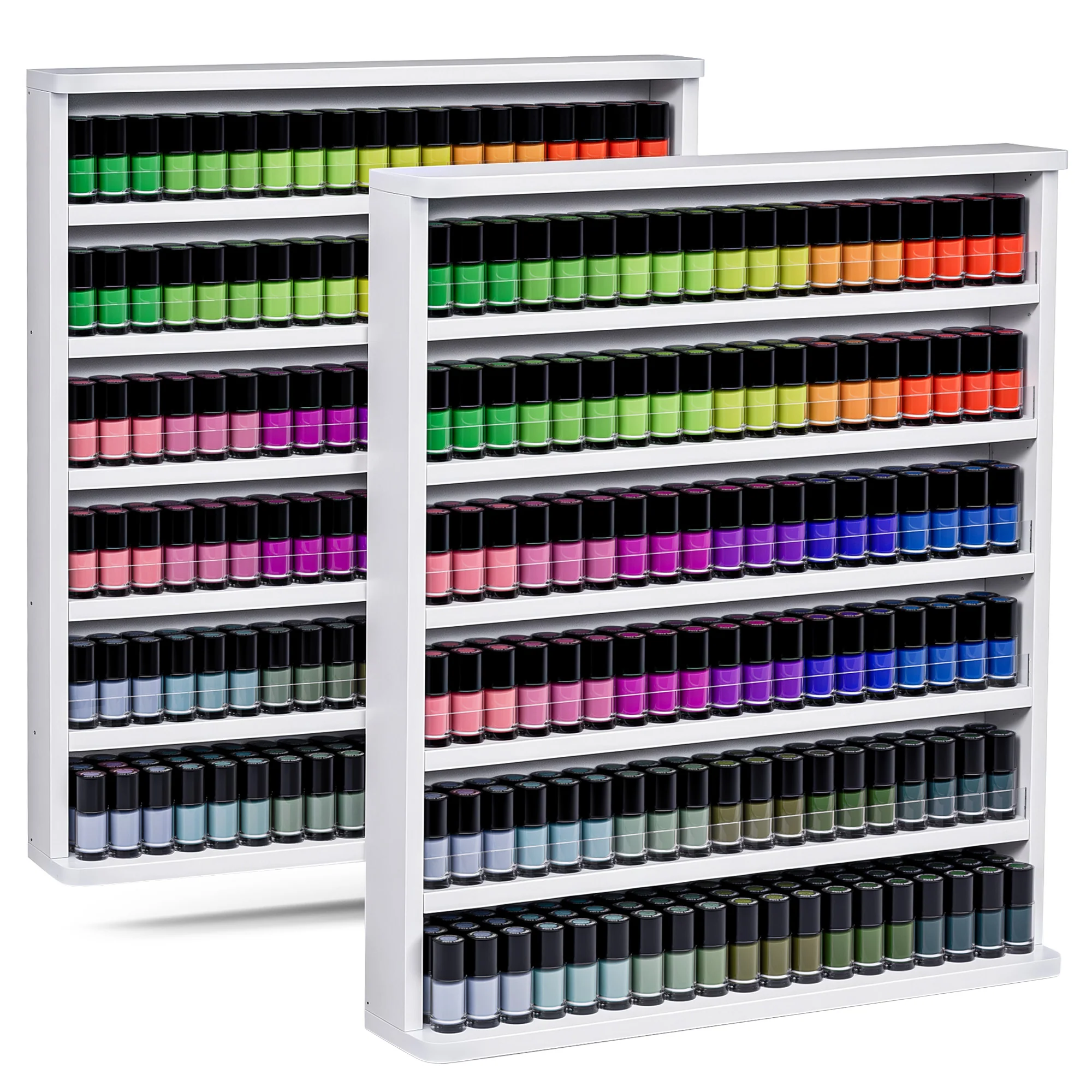 Advwin Double Wall Mount Nail Polish Organizer