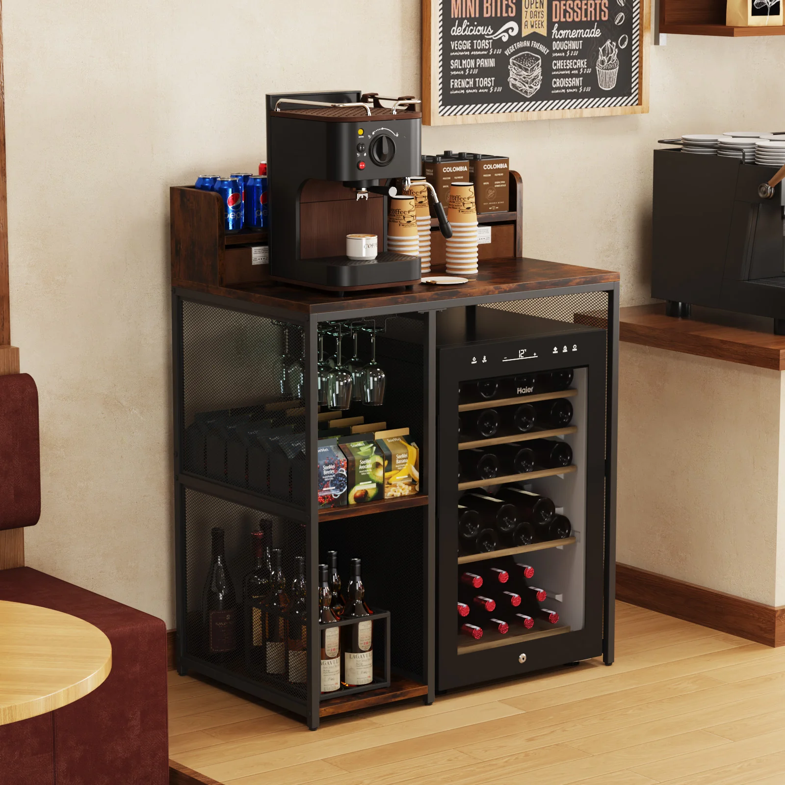 Advwin Mini Fridge & Microwave Oven Stand - Image 2