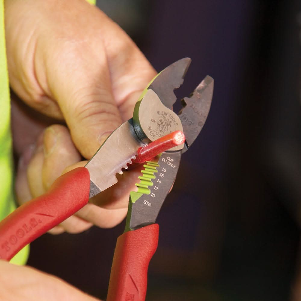 Klein Tools 2005N Forged Steel Wire Crimper, Cutter, Stripper - Image 3
