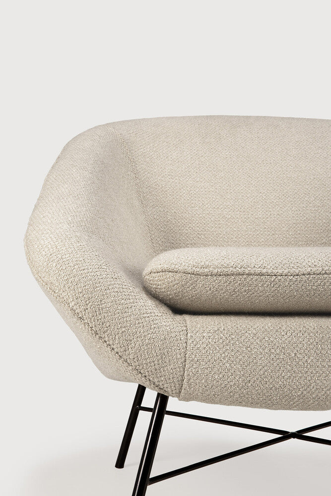 ETHNICRAFT BARROW LOUNGE CHAIR - OFF WHITE | $1,649.00 - Image 3