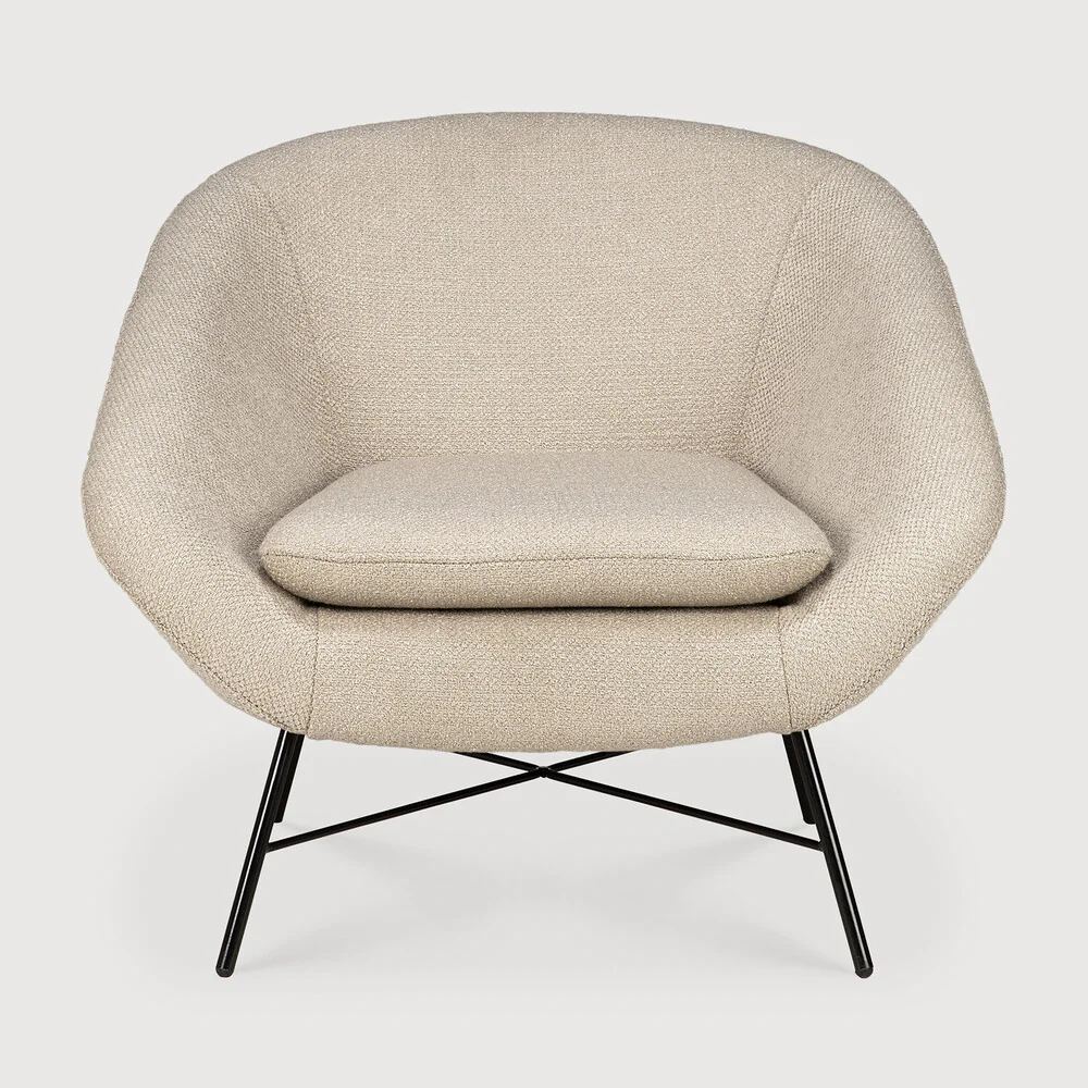ETHNICRAFT BARROW LOUNGE CHAIR - OFF WHITE | $1,649.00 - Image 2