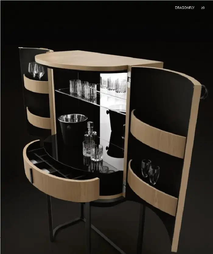 DRAGONFLY CURVED BAR CABINET I $17,315.00 - Image 2