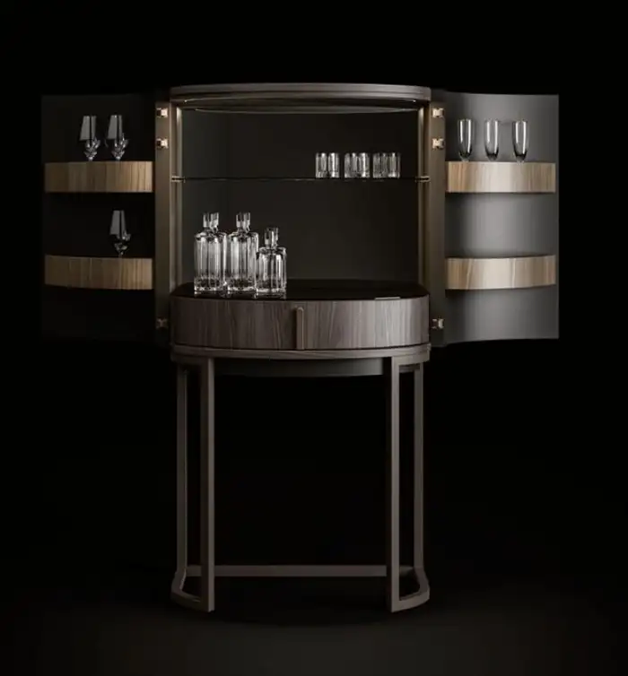 DRAGONFLY CURVED BAR CABINET I $17,315.00 - Image 3