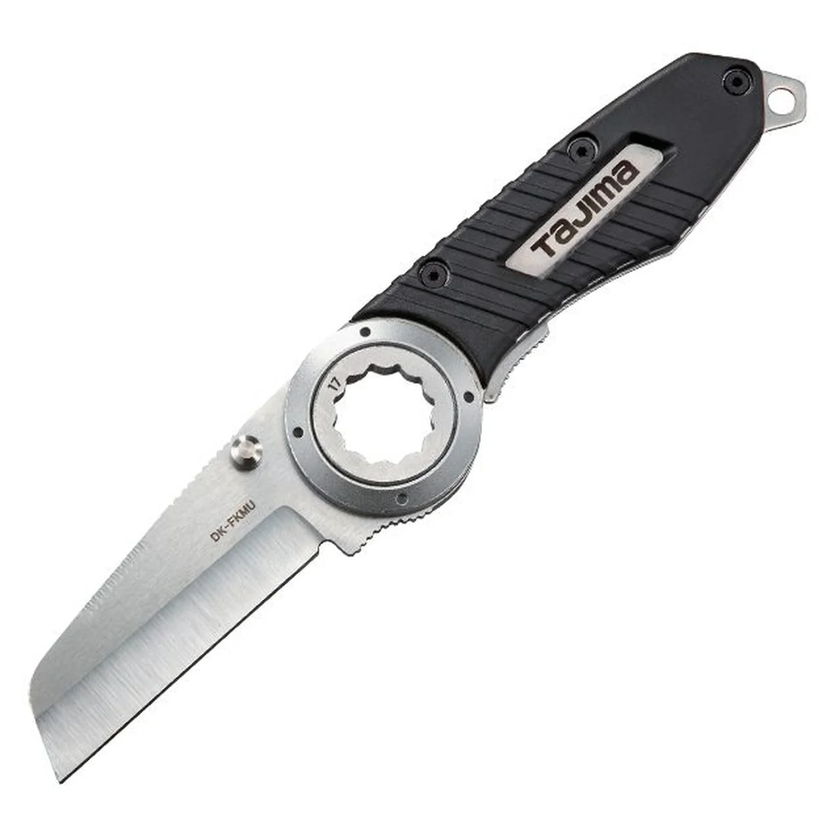 Tajima VARIX Folding Compact Knife with Hollow-Ground Blade and Integrated Socket (DK-FKMU) - Image 1