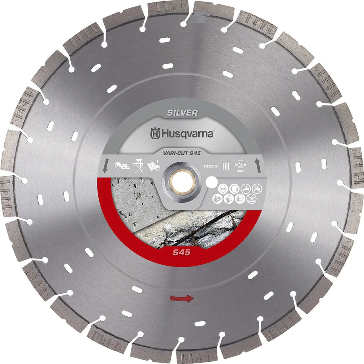 Husqvarna Vari-Cut S45 14-in. Diamond Blade for Concrete, Wet/Dry (534973120) - Image 1