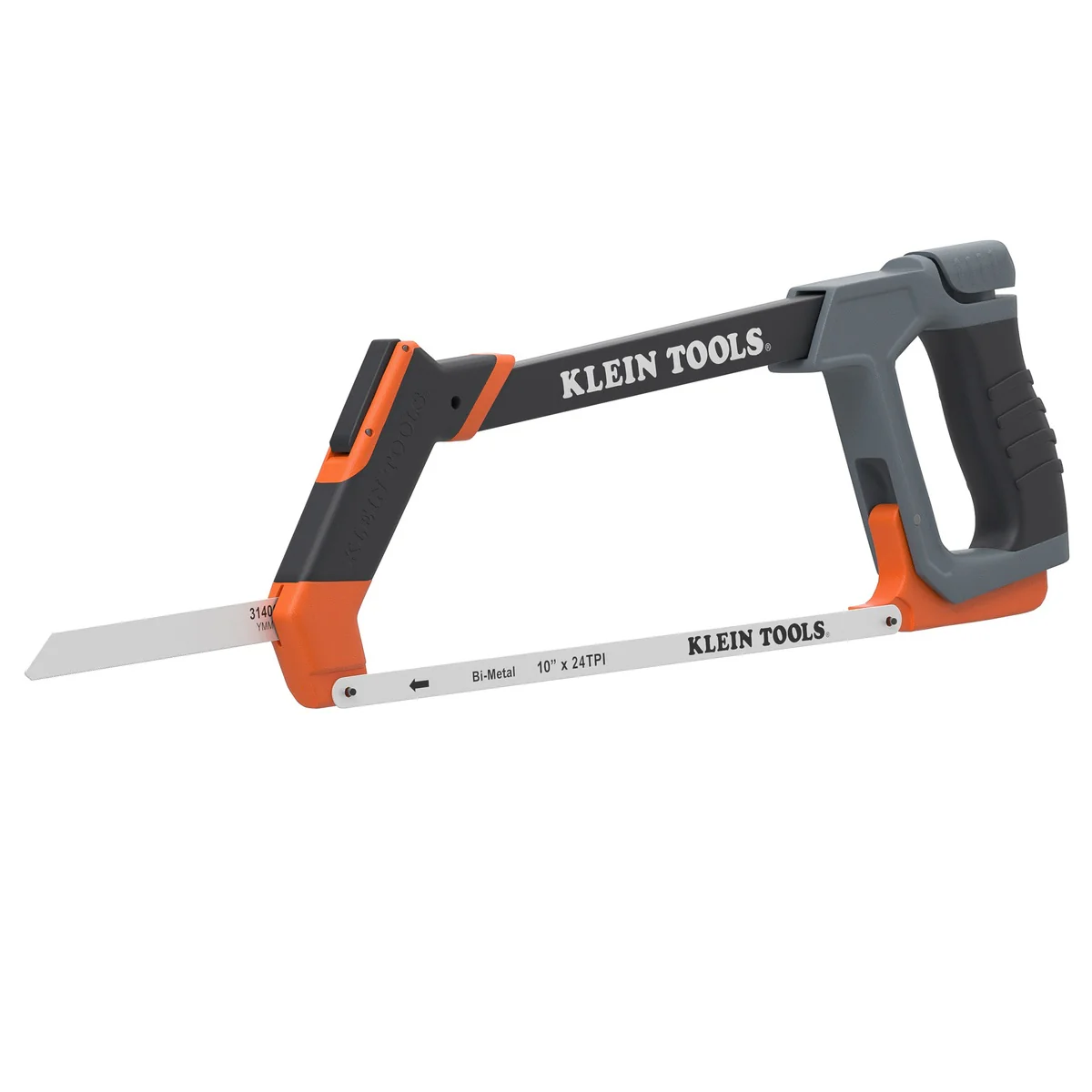 Klein High Tension 12-in. 24 TPI Hacksaw with Bi-Metal Blade and Reciprocating Blade Mount (31430) - Image 1