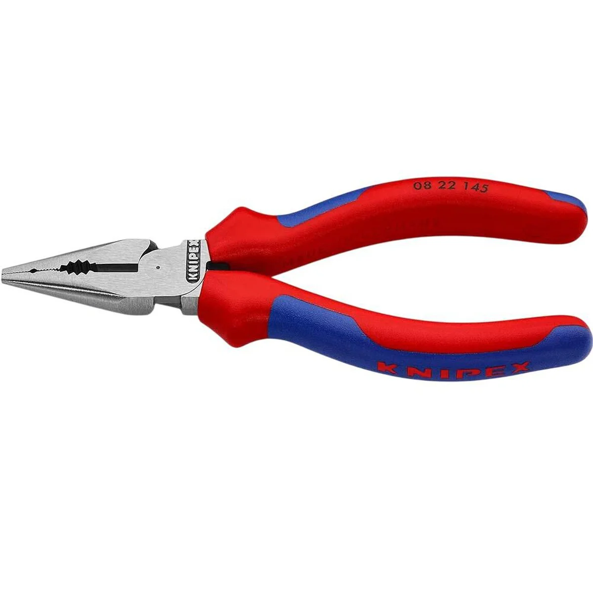 Knipex 5-3/4-in. Needle Nose Combination Pliers with Comfort Grips for Installation and Repair (08 22 145 SBA) - Image 1