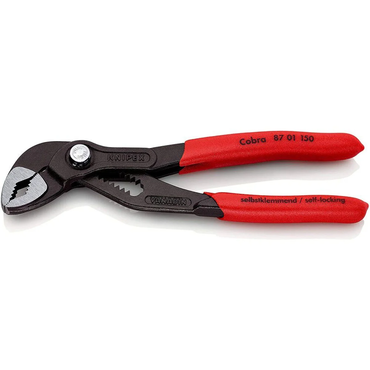 Knipex Cobra 150 mm Water Pump Pliers with Push-Button Adjustment (87 01 150 SBA) - Image 1
