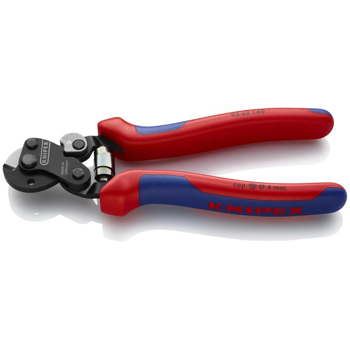 Knipex 6.25-in. Wire Rope Shears Cutting Pliers for High-Strength Cables (95 62 160 SBA) - Image 1