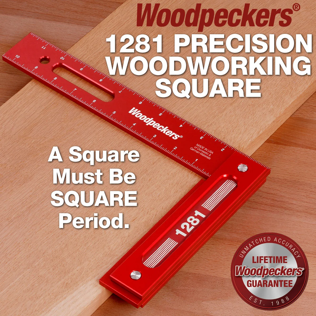 Woodpeckers Rack-It Wall Mount for 12-in. Precision Woodworking Squares, Fits 1281/1282SS (1281-RI-24) - Image 1