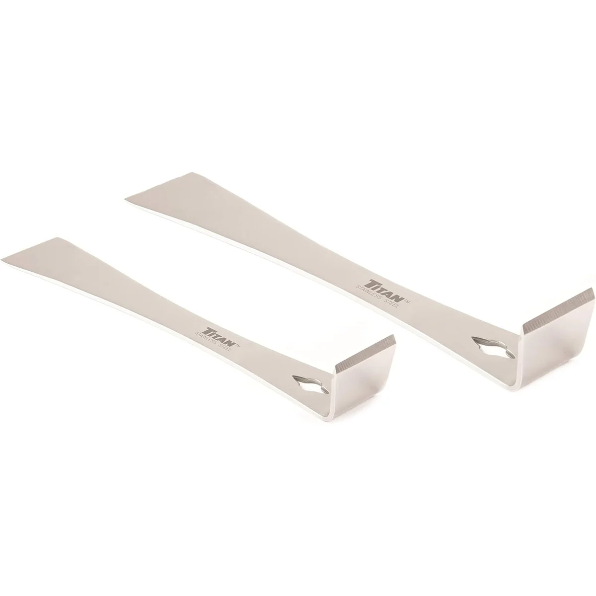 Titan 2-Piece Stainless Steel Pry Bar Scraper Set with 7-1/4-in. and 9-1/4-in. Bars (17005) - Image 1