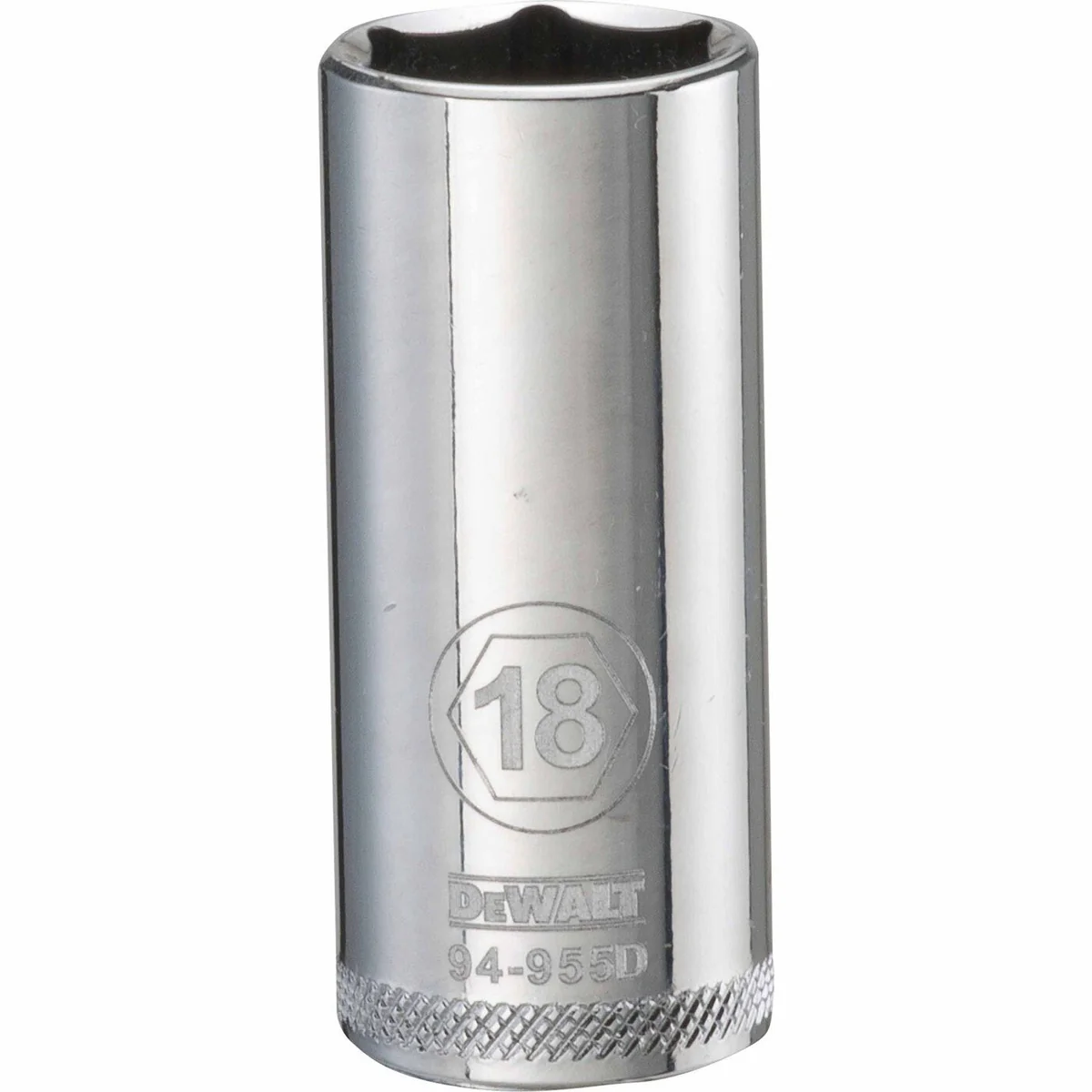 DEWALT 3/8-in. Drive 18 mm 6-Point Deep Socket, 1-Piece (DWMT94955OSP) - Image 1