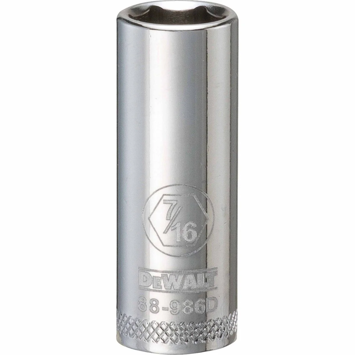 DEWALT 3/8-in. Drive 7/16-in. 6-Point Deep Socket, SAE (DWMT88986OSP)
