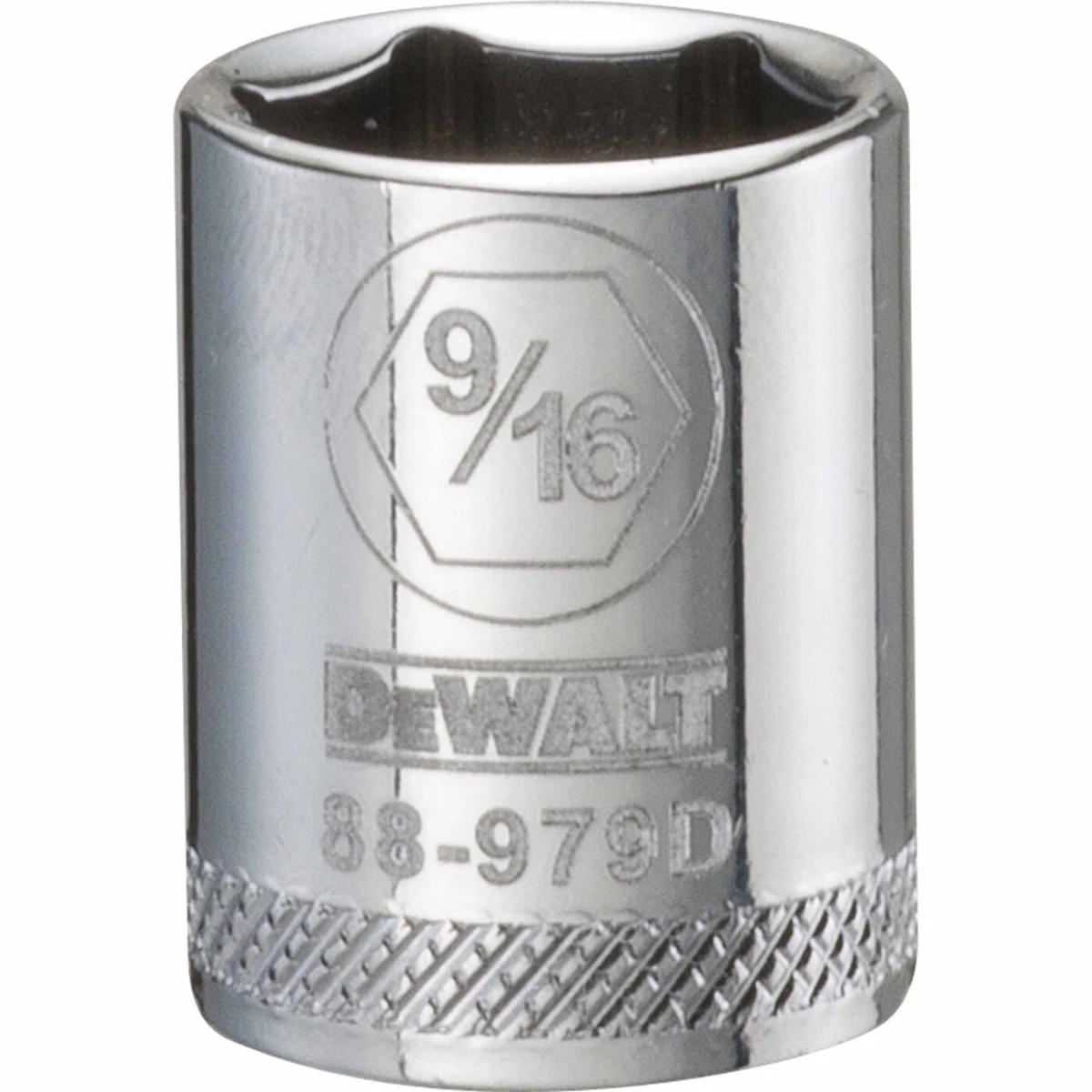 DEWALT 3/8-in. Drive 9/16-in. 6-Point Socket, SAE, Chrome Vanadium (DWMT88979OSP) - Image 1