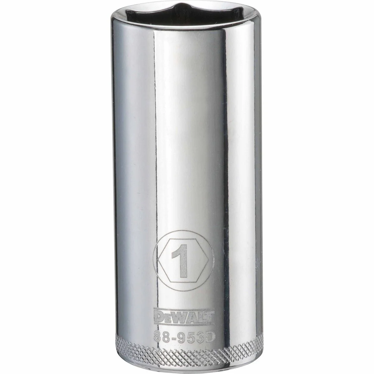 DEWALT 1-in. SAE 1/2-in. Drive 6-Point Deep Socket, Chrome Vanadium (DWMT88953OSP) - Image 1