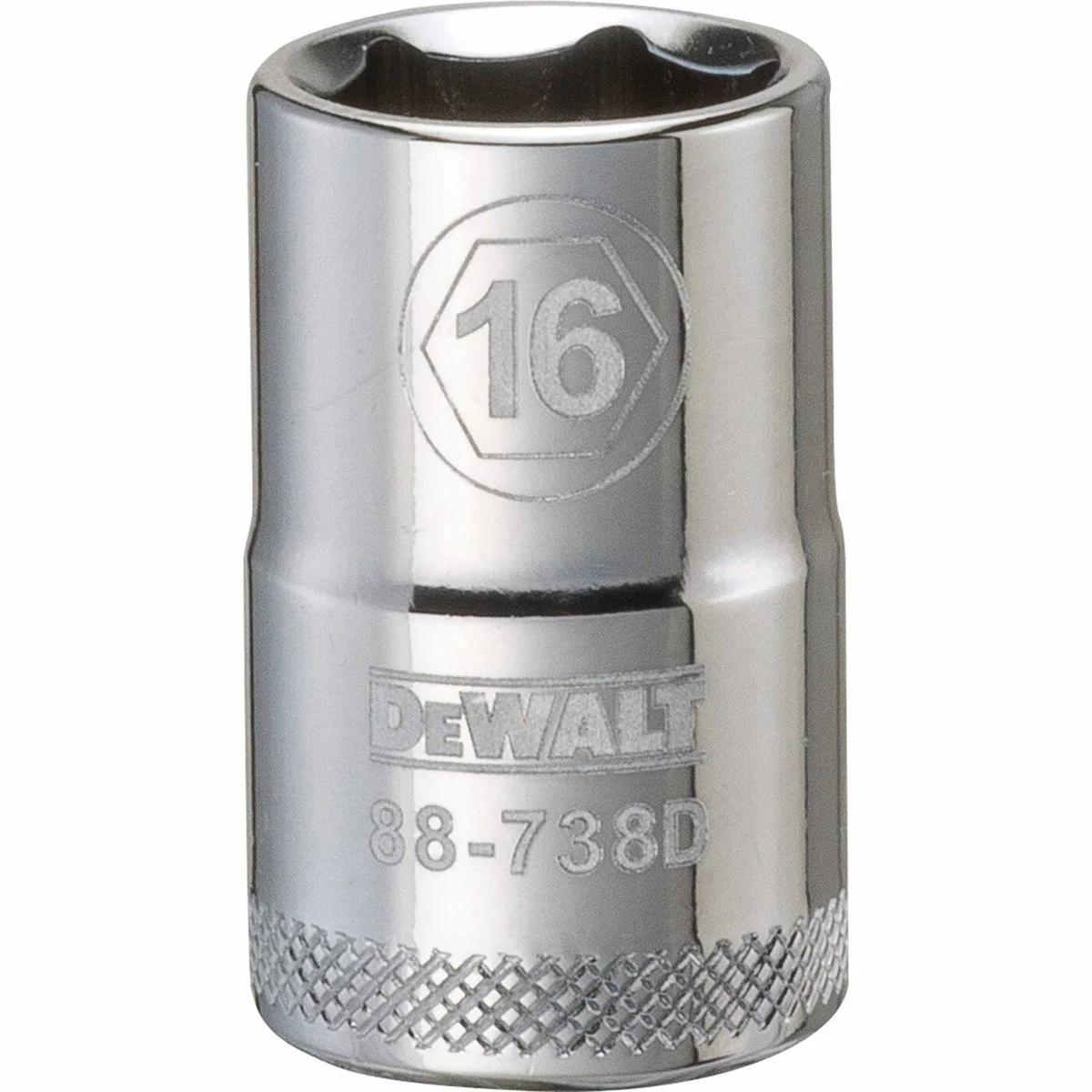 DEWALT 1/2 in. Drive 16 mm 6-Point Socket, 1-Piece (DWMT88738OSP) - Image 1