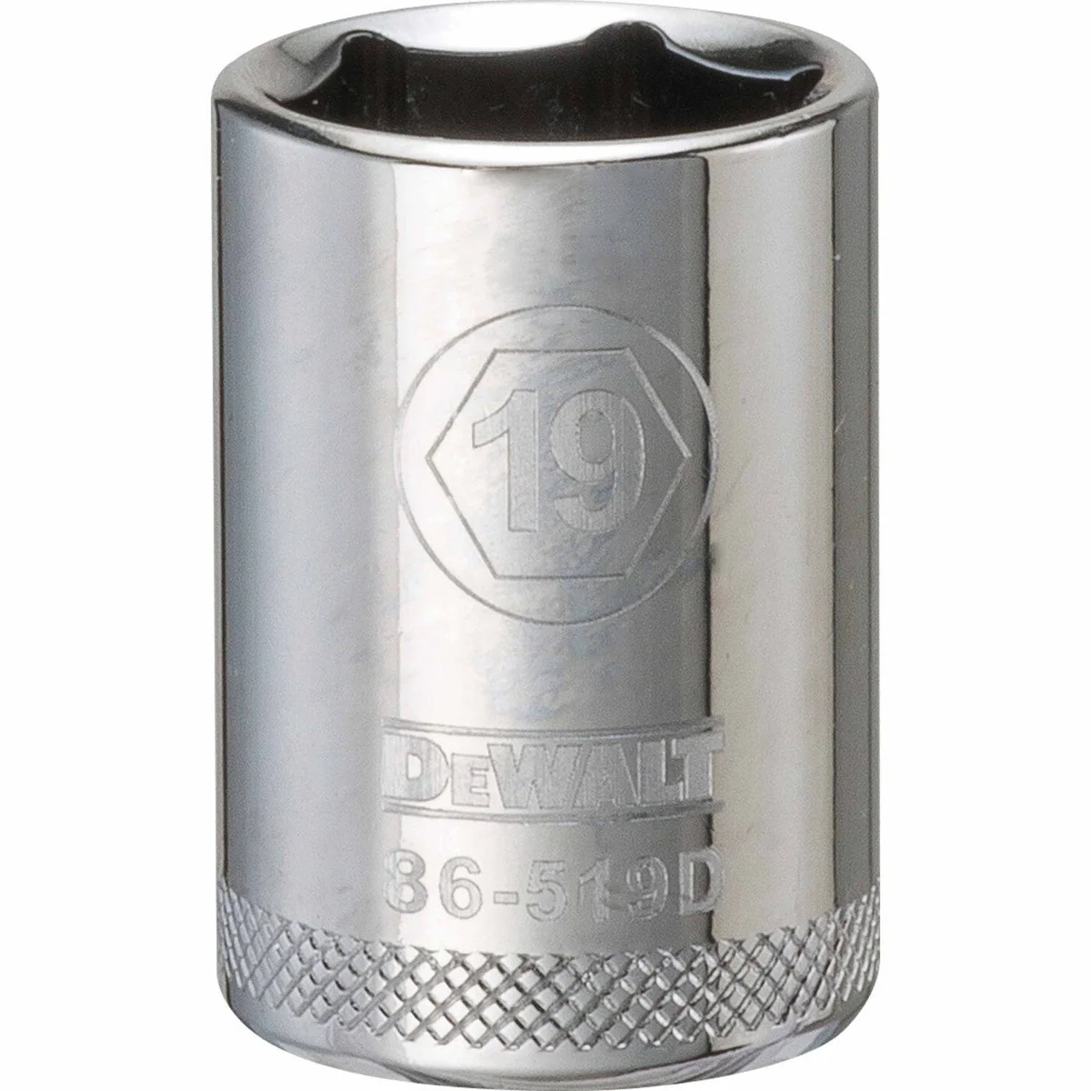 DeWalt 1/2-in. Drive 19 mm 6-Point Socket, 1-Piece (DWMT86519OSP) - Image 1
