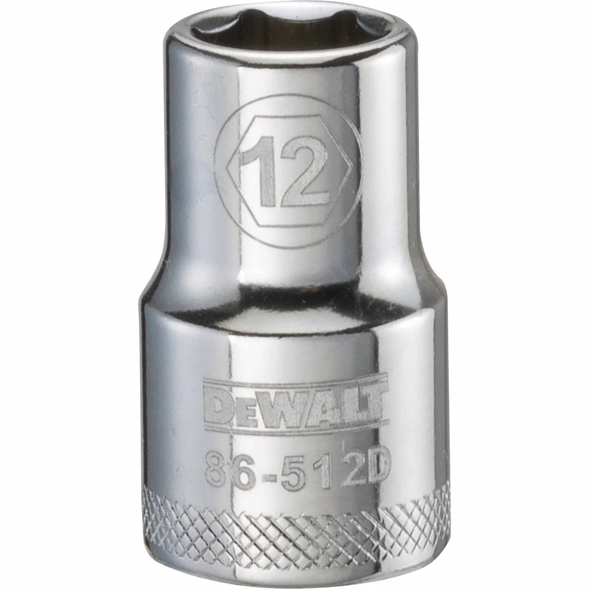 DeWalt 1/2-in. Drive 12 mm 6-Point Socket with Knurled Ring (DWMT86512OSP) - Image 1