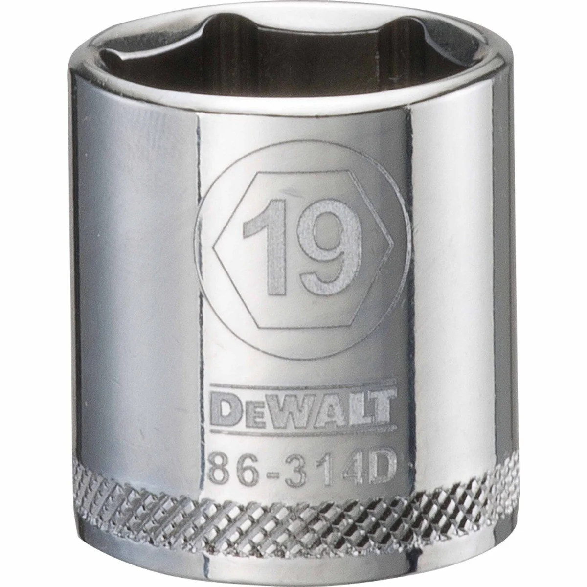 DEWALT 3/8 in. Drive 19 mm 6-Point Socket, Single Piece (DWMT86314OSP) - Image 1