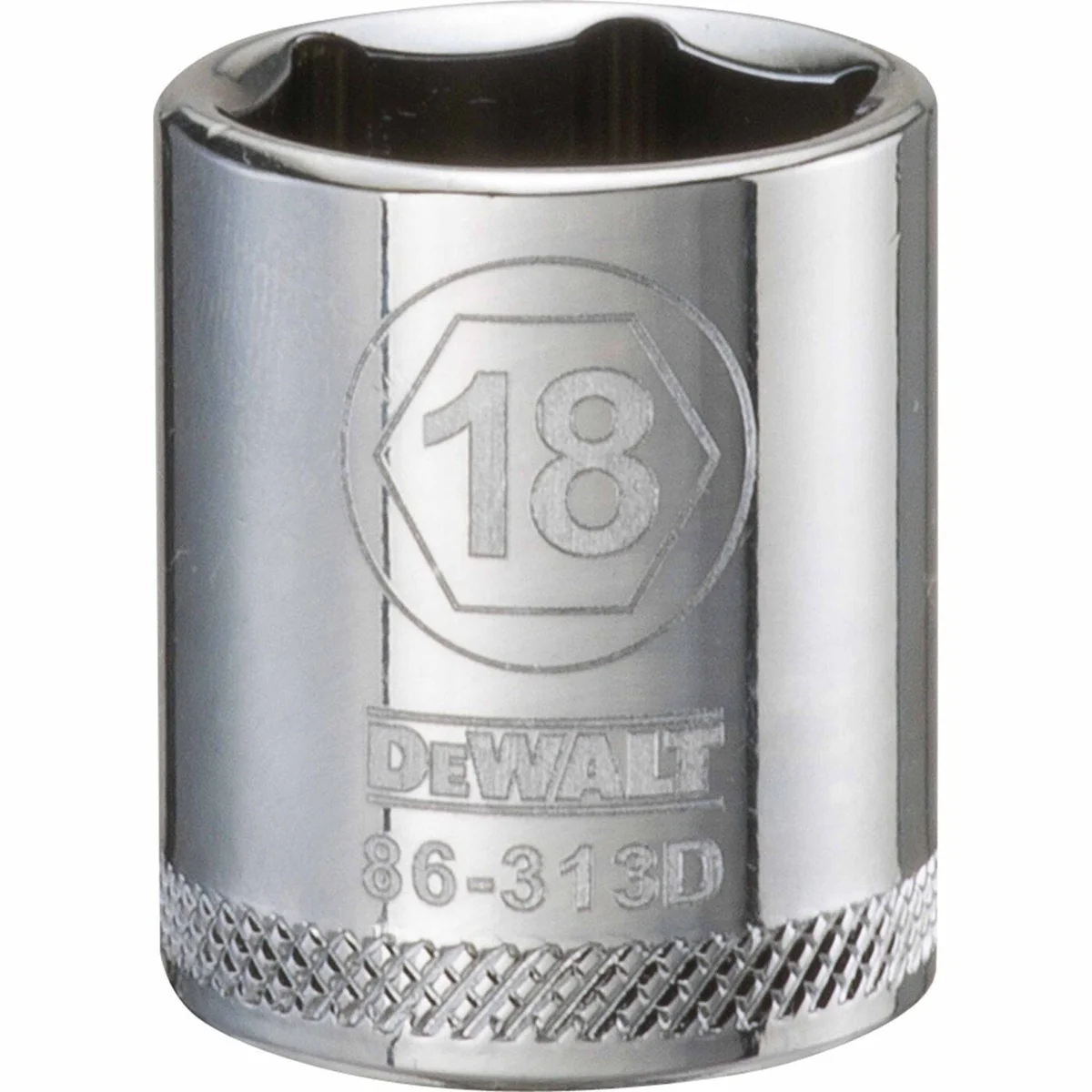 DEWALT 3/8-in. Drive 18 mm 6-Point Socket, Single Piece (DWMT86313OSP) - Image 1