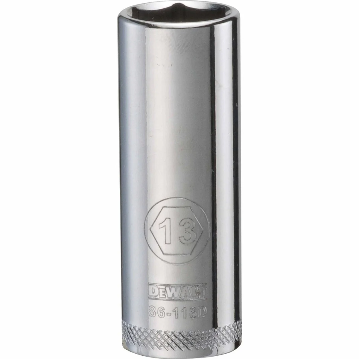 DEWALT 1/4 in. Drive 13 mm 6-Point Deep Socket for Mechanics (DWMT86116OSP) - Image 1