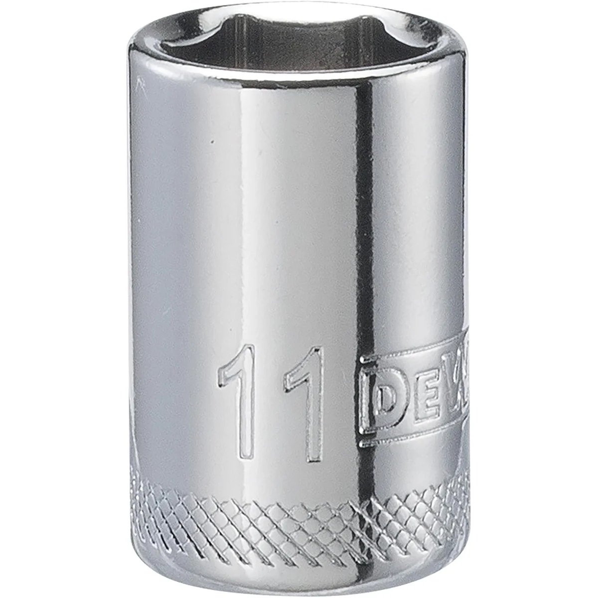 DEWALT 1/4 in. Drive 11 mm 6-Point Socket with Polished Chrome Finish (DWMT86108OSP) - Image 1