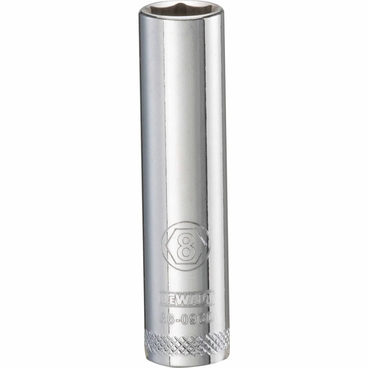 DEWALT 1/4 in. Drive 8 mm 6-Point Deep Socket with Chrome Vanadium Steel (DWMT86096OSP) - Image 1
