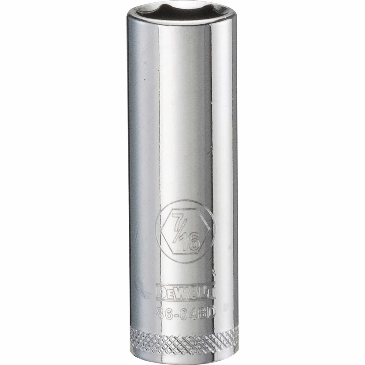 DEWALT 1/4 in. Drive 7/16 in. 6-Point Deep Socket, SAE (DWMT86048OSP) - Image 1