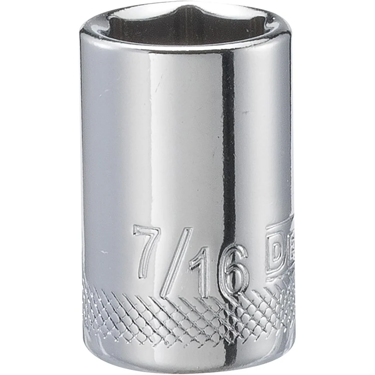 DEWALT 1/4-in. Drive 7/16-in. SAE 6-Point Socket, Single Piece (DWMT86029OSP) - Image 1