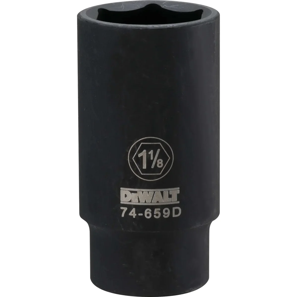 DEWALT 1/2-in. Drive 1-1/8-in. 6-Point Deep Impact Socket, SAE (DWMT74659OSP) - Image 1
