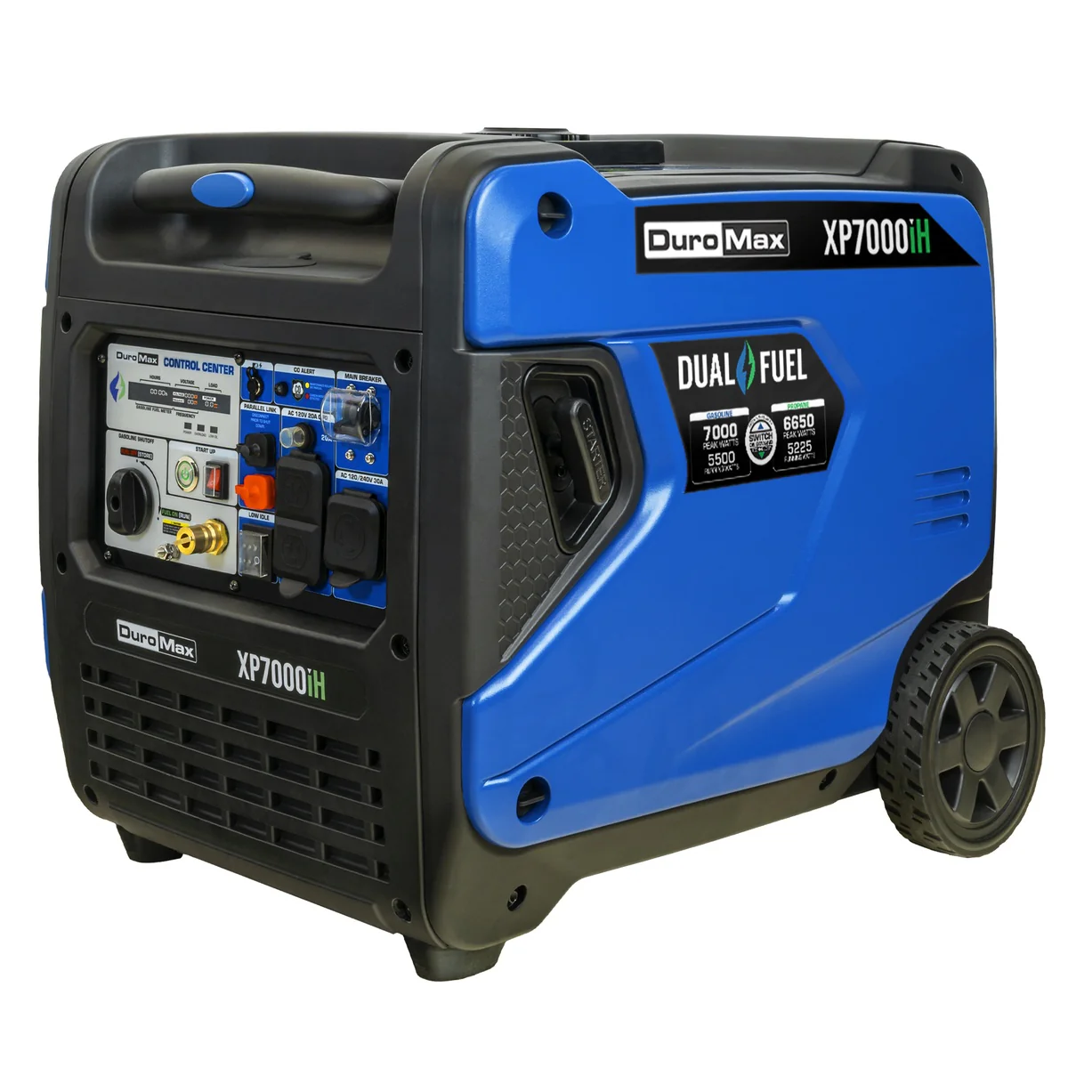 DUROMAX XP7000iH 7000 Watt Gas Dual Fuel Portable Inverter Generator with Remote Start (XP7000iH) - Image 1