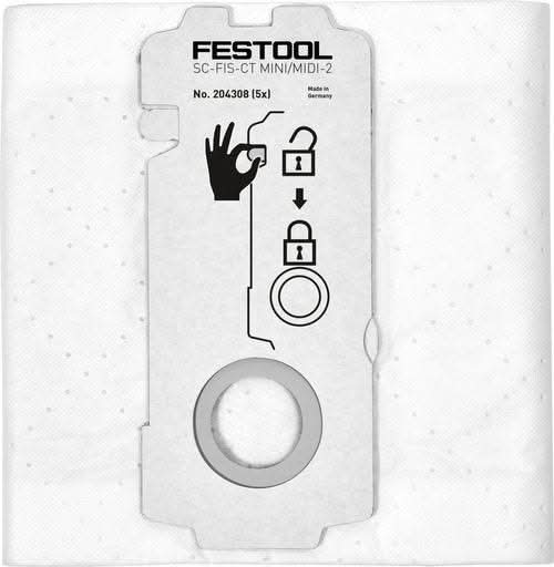 Festool CTC MIDI I Cordless 36V Mobile HEPA Dust Extractor Elite Bundle - Image 3