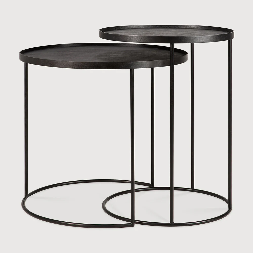 ETHNICRAFT TRAY SIDE TABLE SET | $609.00 - Image 2