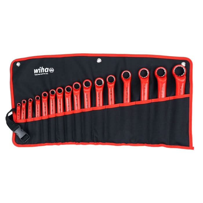 Wiha 21094 16-Piece Insulated Deep Offset Wrench Set, SAE - Image 1