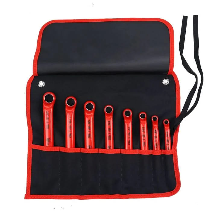Wiha 21096 8-Piece Insulated Deep Offset Wrench Set, SAE - Image 1