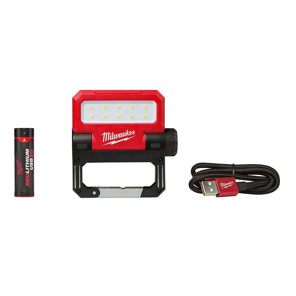 Milwaukee USB Rechargeable Low-Profile Headlamp with USB Rechargeable ROVER Pivoting Flashlight - Image 3