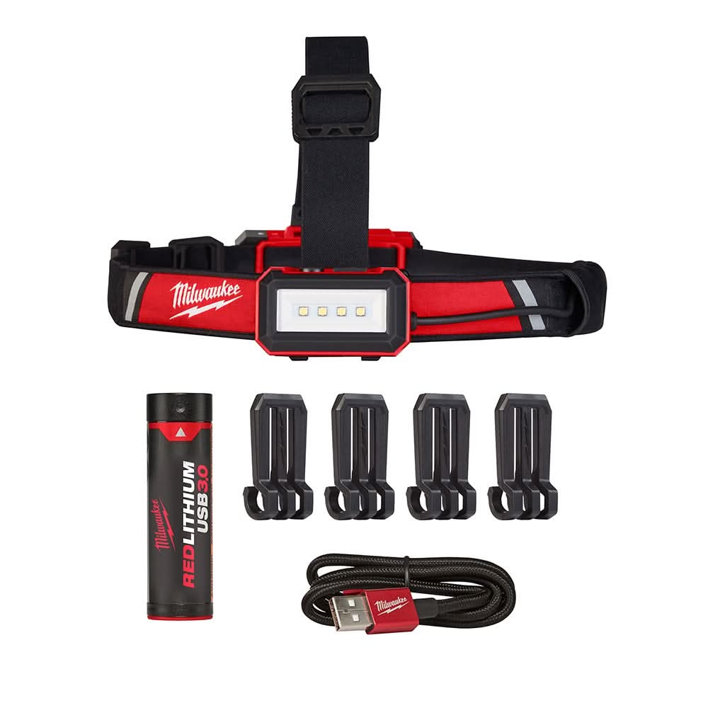 Milwaukee M18 ROVER Flood Light & Low Profile USB Headlamp Set with M18 Bluetooth Jobsite Radio - Image 3
