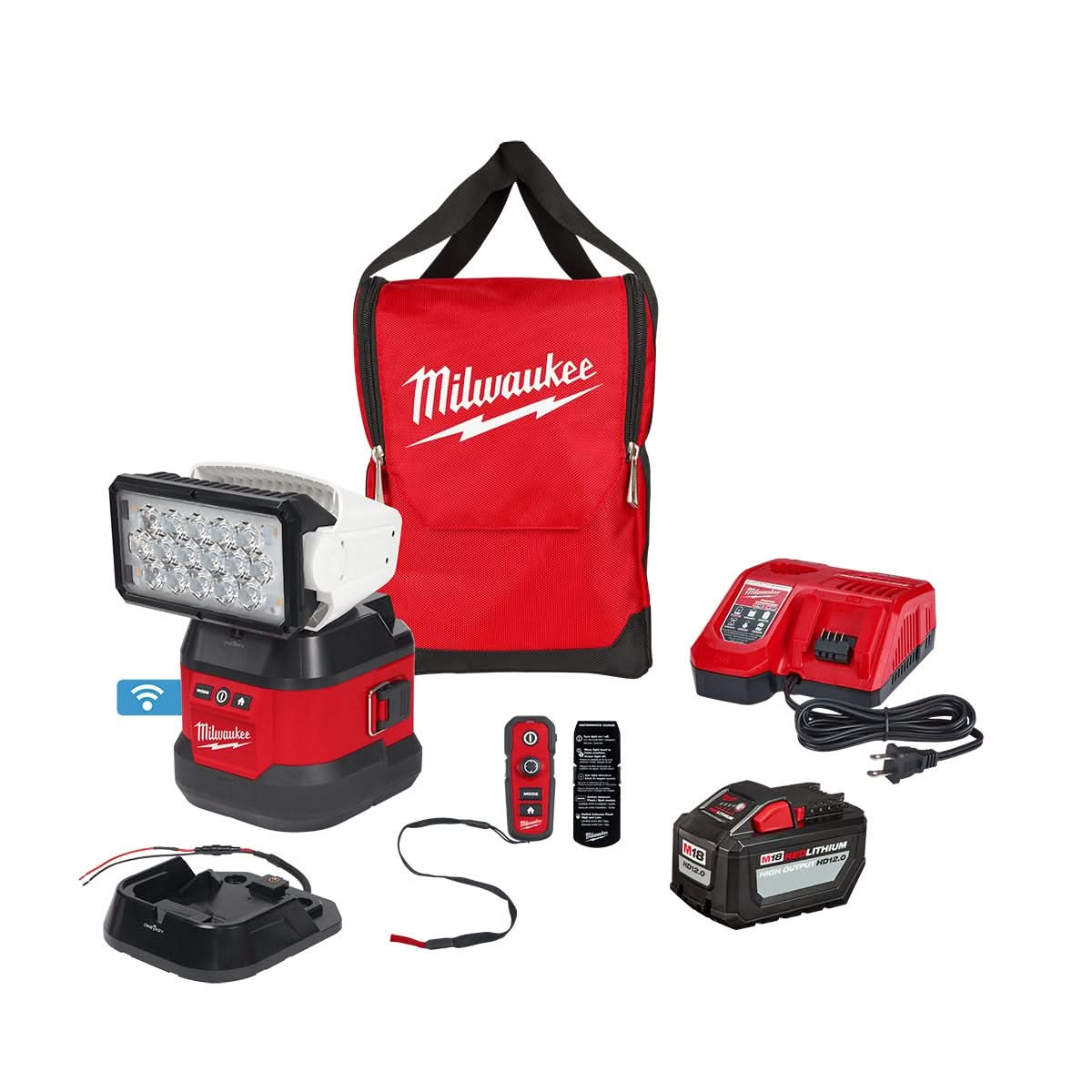 Milwaukee 2123-21HD M18 Utility Remote Control Search Light Kit - Image 1