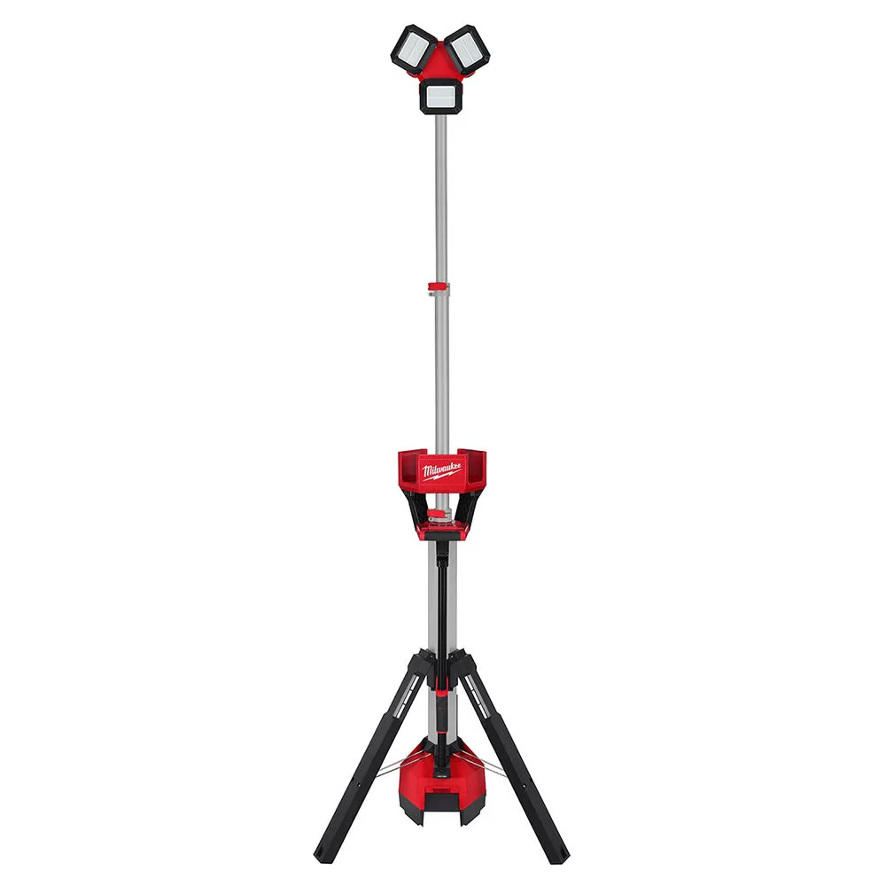 Milwaukee M18 ROCKET Tower Light/Charger + M18 ROVER Compact Folding Flood Light + 5.0Ah Battery - Image 2